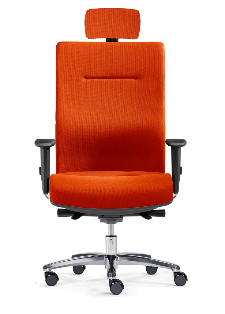buerostuhl-mit-kopfstuetze-orange