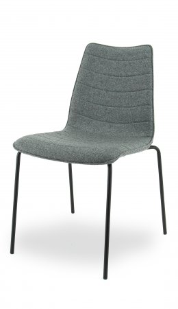 F40middengrijsZwart_0004 CW40 Wollfilz Fenice mit Chromgestell