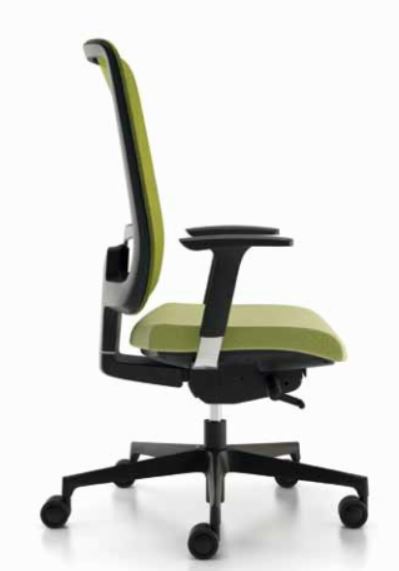 Netzr-ckendrehstuhl-Elite-gr-n-gepolstert-Ergonomie-B-rodrehstuhl