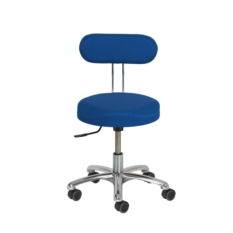 Drehhocker-Rollhocker-Erzieher-bemefa-02 Lehnenhocker mit Hebelauslösung