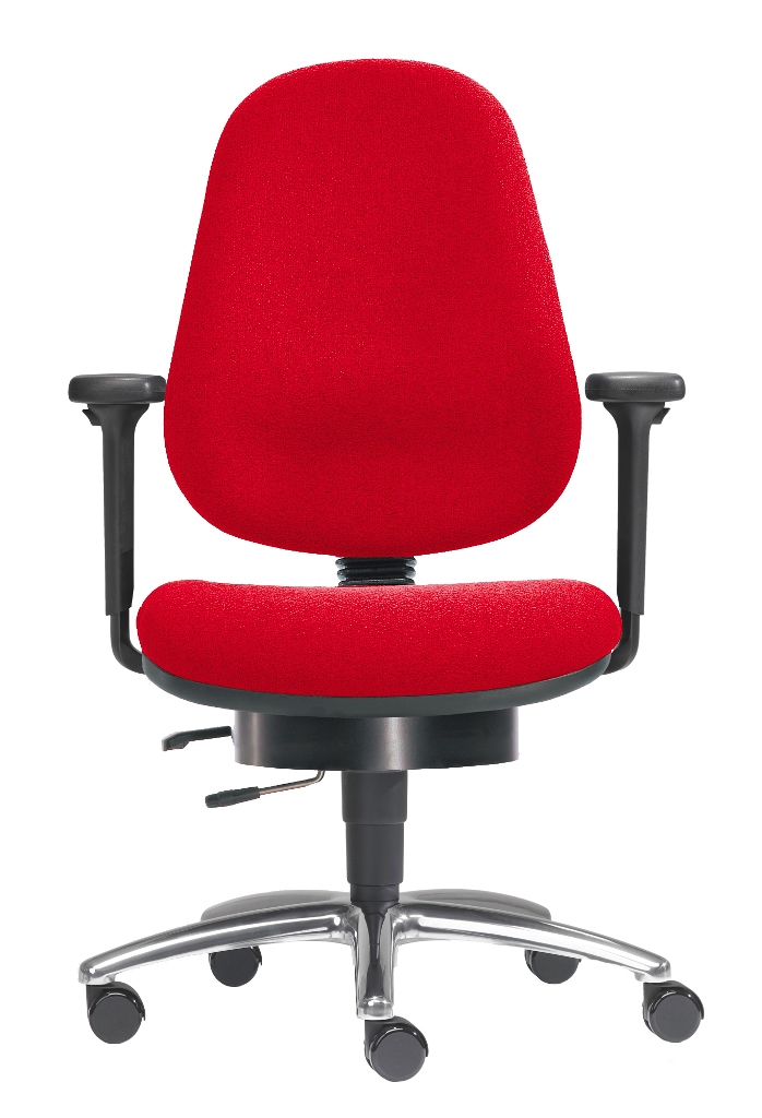 sitwell-buerostuhl-rot-mit-aluminium-fusskreuz-silber