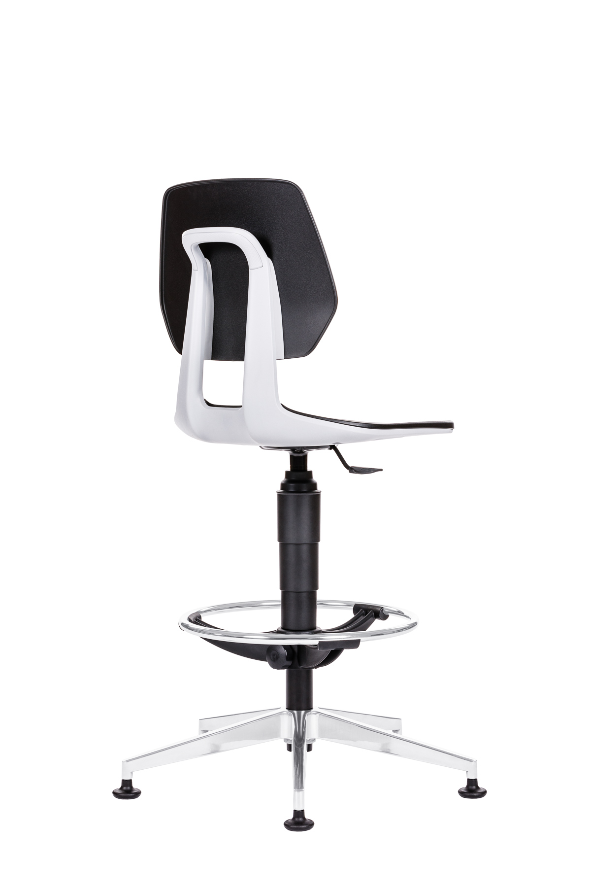 PU-Schaum-Arbeitsstuhl-622-rot-Laborstuhl-PU-Stuhl-Fussring