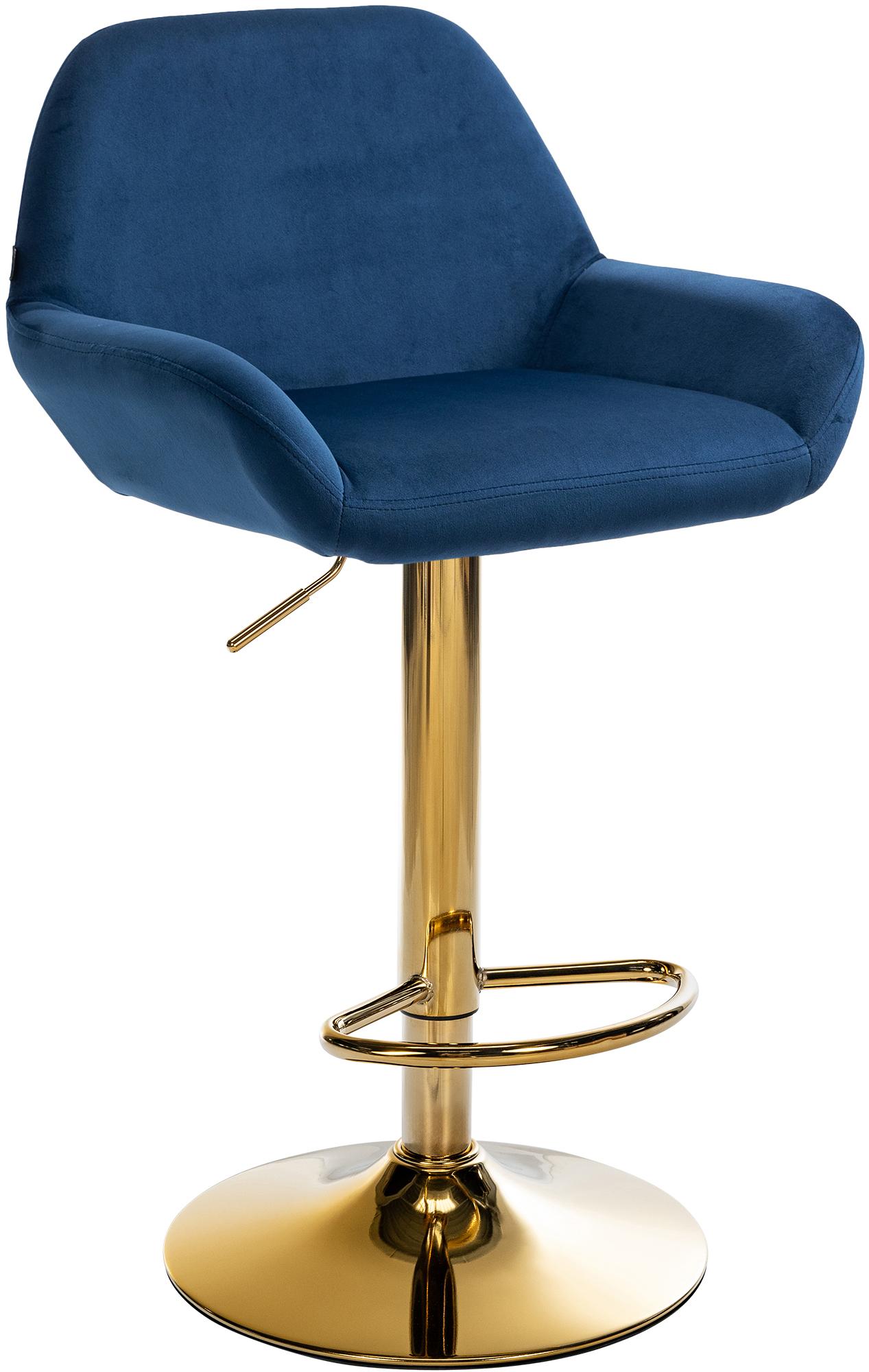 Barhocker Braga Samt | Gold | viele Farben