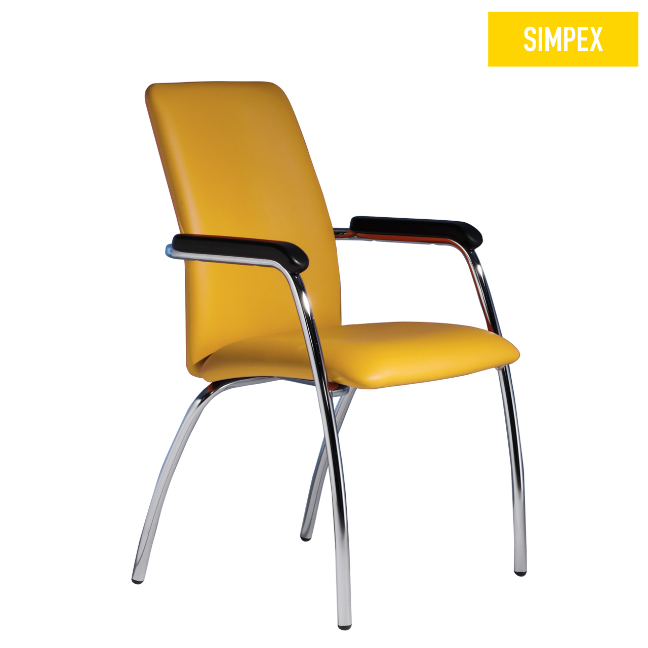 wartezimmerstuhl-oktavia-classic-armauflage-integralschaum-gelb-simpex Wartezimmerstuhl OKTAVIA Classic