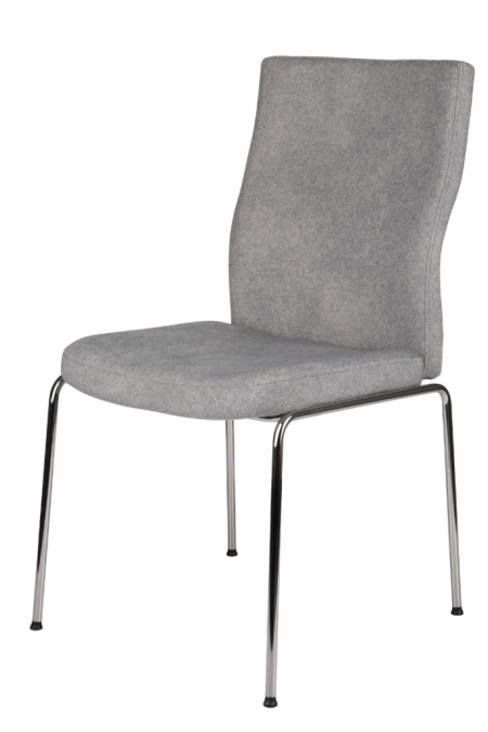 Polsterstuhl-Como-Gestell-verchromt-belastbar-bis-150-kg