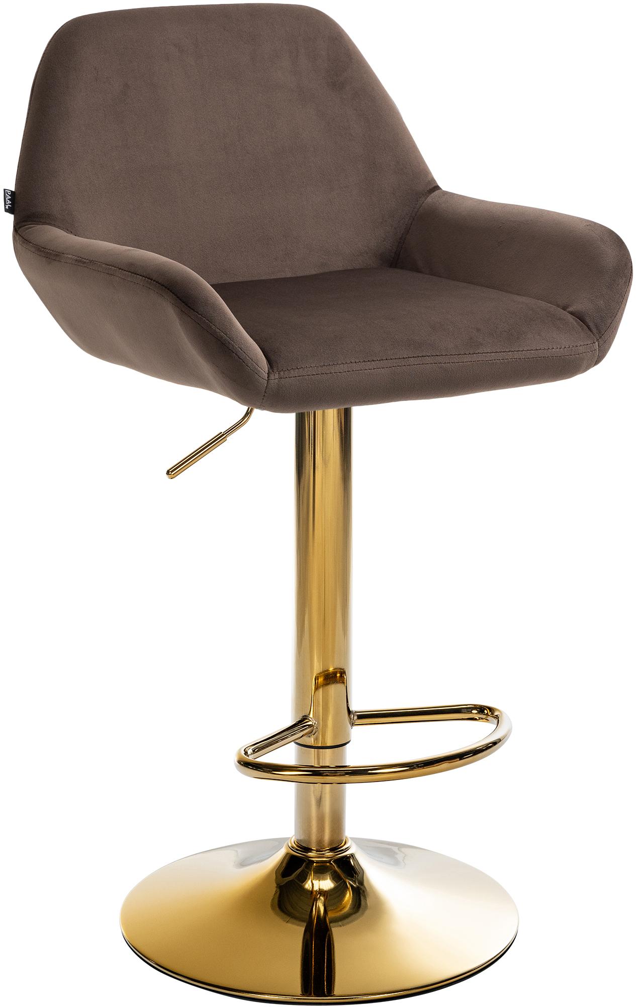 Barhocker Braga Samt | Gold | viele Farben Barhocker Braga Samt | Gold | viele Farben