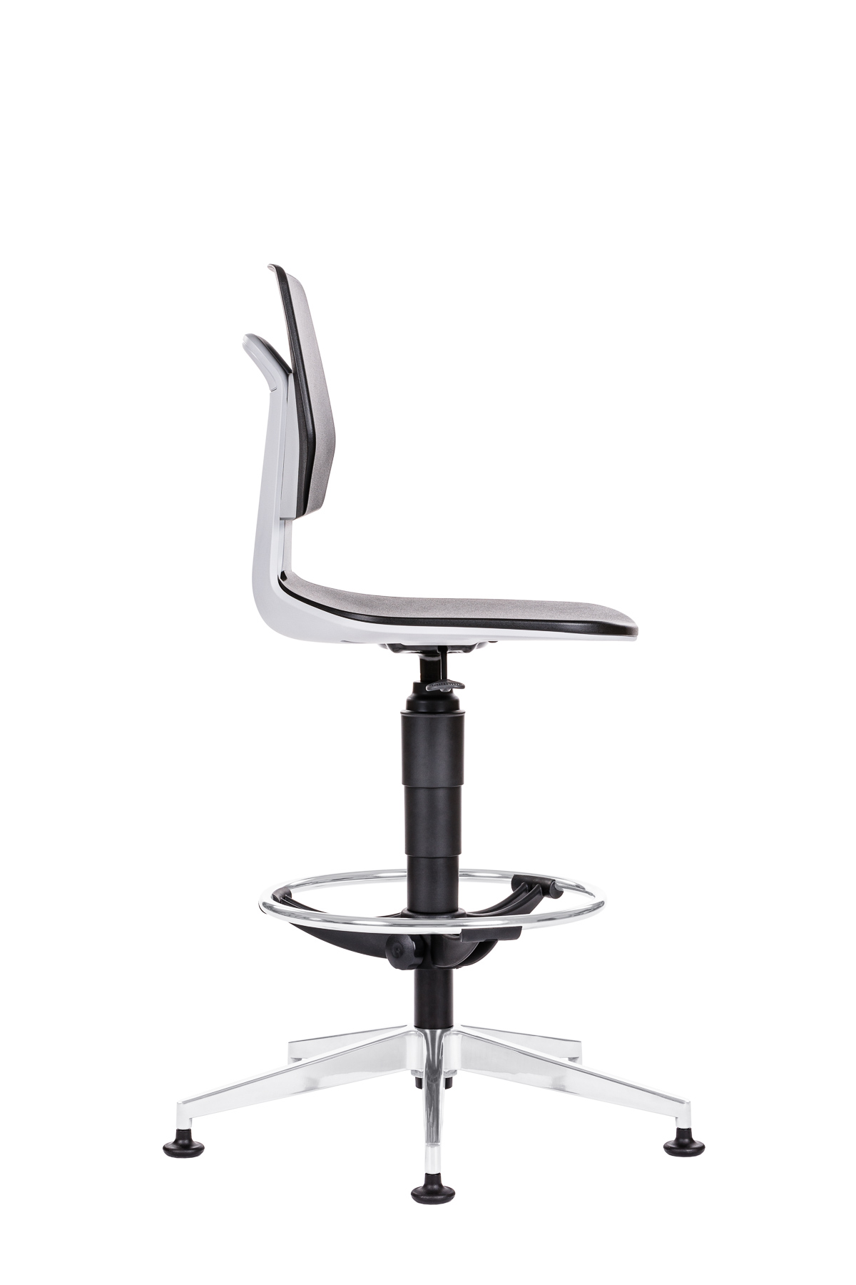 PU-Schaum-Arbeitsstuhl-622-rot-Laborstuhl-Fussring-Hochstuhl