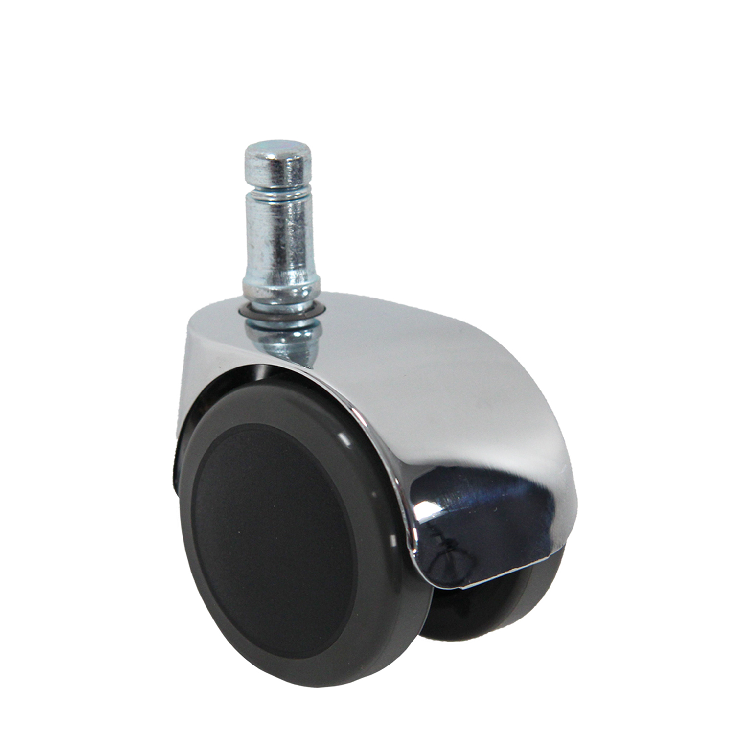 5er Set  Design-Hartbodenrollen 50x10 Chrom